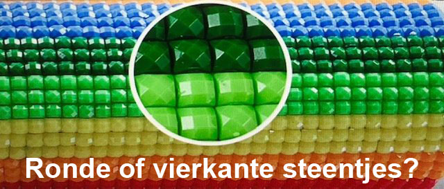 Ronde versus Vierkante Diamond Painting Steentjes: Welke Moet Je